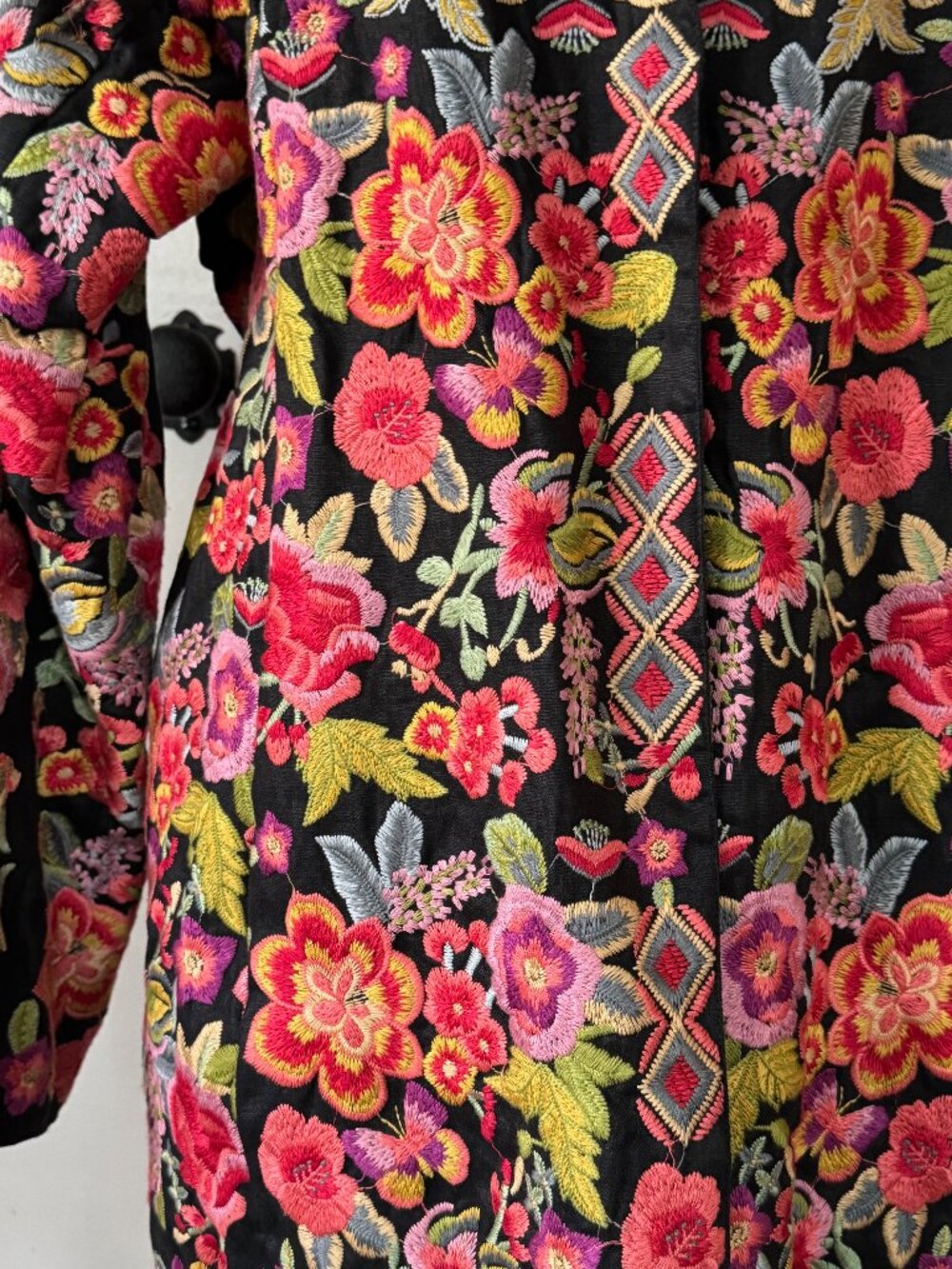 Johnny Was BIYA Fully Embroidered Jacket Coat US Large - Picture 6 of 16